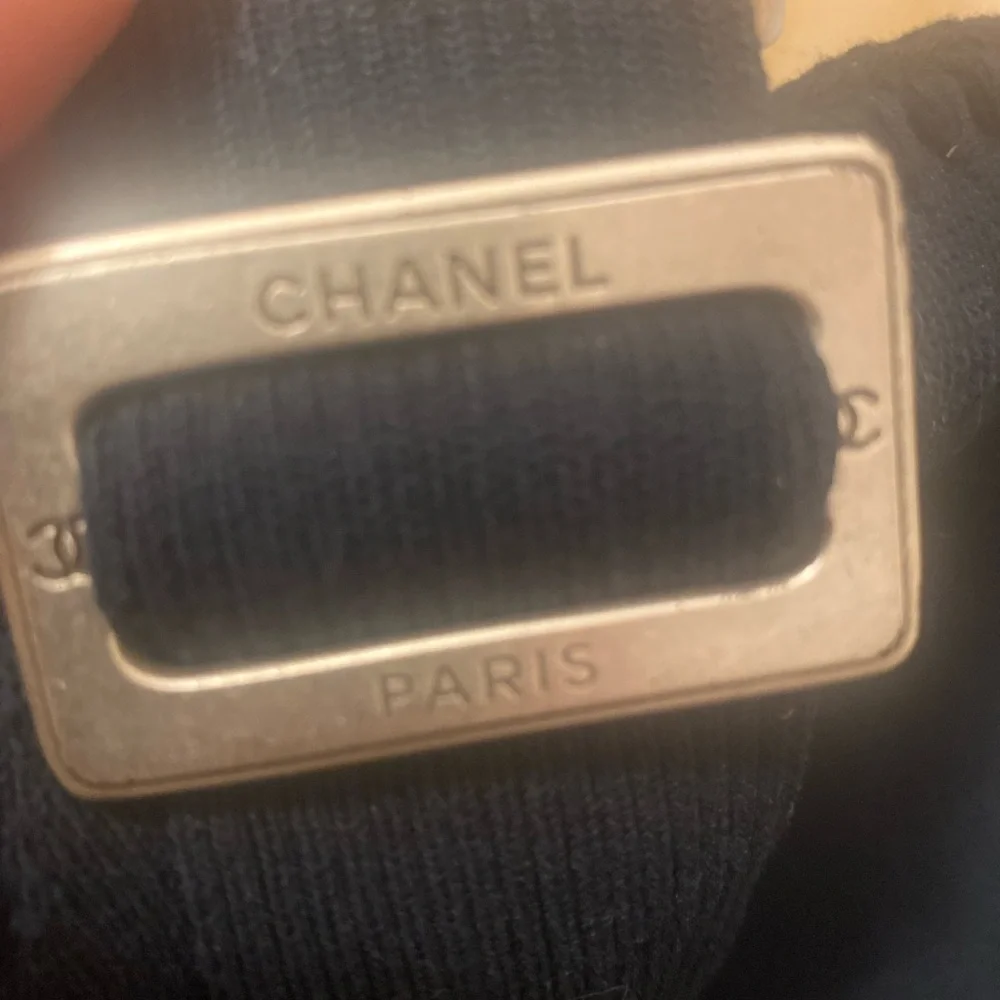 Chanel Vintage 2005 Cruise Collection Buckle Strap Knit Tank Top